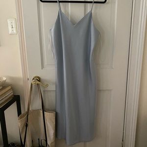 NTW Sam Edelman pale blue slip dress